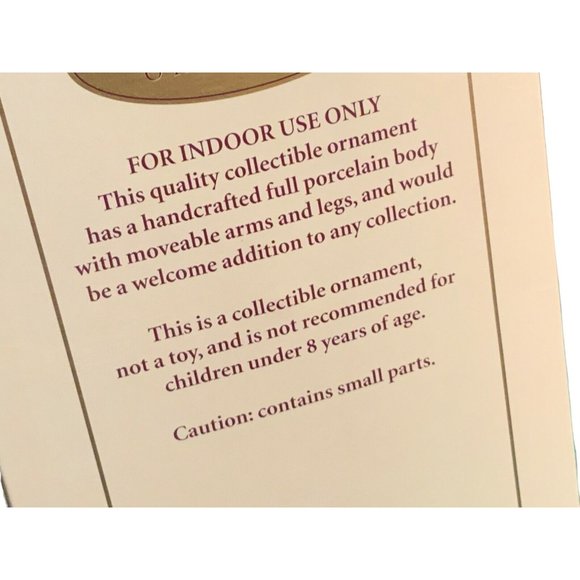 DG Creations Pretty Woman Porcelain Doll 6 Inch Christmas Ornament — 2003 - Picture 6 of 8